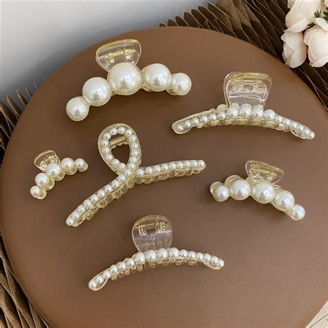 Jual Jedai Rambut Mutiara Korea Jepit Rambut Wanita Besar Big Pearl