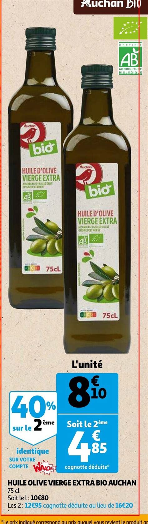 Huile Olive Vierge Extra Cl Promotie Bij Auchan