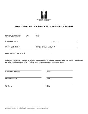 Fillable Online InSight Savings Allotment Form Doc Fax Email Print