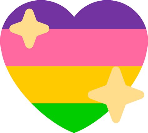 Download Lesbian Pride Heart With Stars