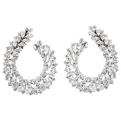 LALAOUNIS Large Diamond Hoop Earrings For Sale at 1stDibs