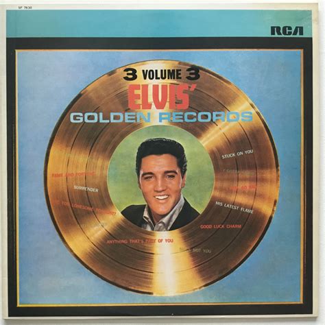 LP Elvis Golden Records Vol 3 Edition UK 1977 Elvis Presley