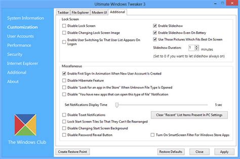 Ultimate Windows Tweaker Neowin