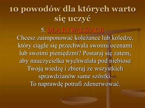 Ppt Motywacja Naprawd Warto Si Uczy Powerpoint Presentation Free