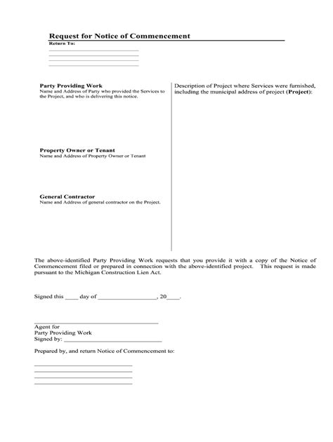 Notice Of Commencement Fill Out Sign Online DocHub