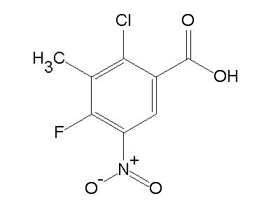 Chloro Fluoro Methyl Nitrobenzoic Acid C H Clfno Density