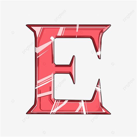 E Font White Transparent, E Letter E Font Crystal Font Effect Alphanumeric, Letter, Number ...