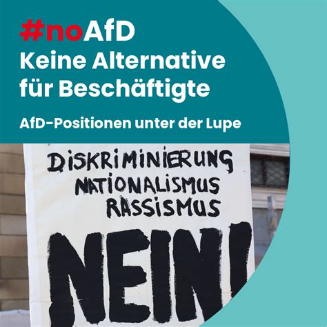 Empfehlung DGB Broschüre zum Klassencharakter der AfD Antifa Info net