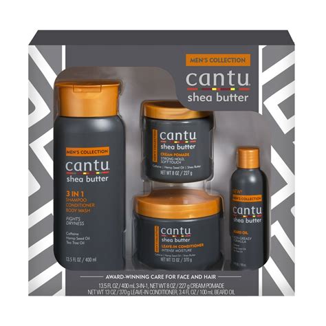 24 Value Cantu Mens Collection 4 Piece T Set 3 In 1 Shampoo 135 Fl Oz Cream Pomade 8