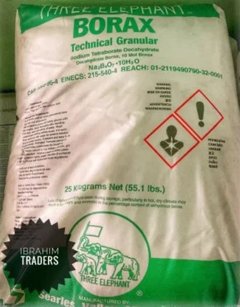 Granules Borax Decahydrate Granular Technical HDPE Bag Packaging Size