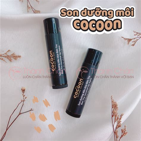 Son Dưỡng Môi Dầu Dừa Bến Tre The Cocoon 5g Thanh Chân Cosmetics Cửa