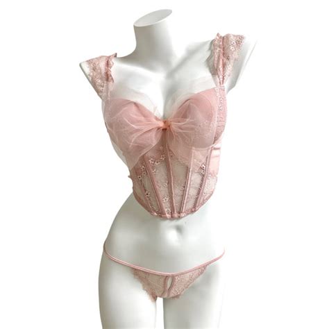 Jual Jojolovers Sexy Lingerie Bustier Push Up Set Sexy Bustier Bra