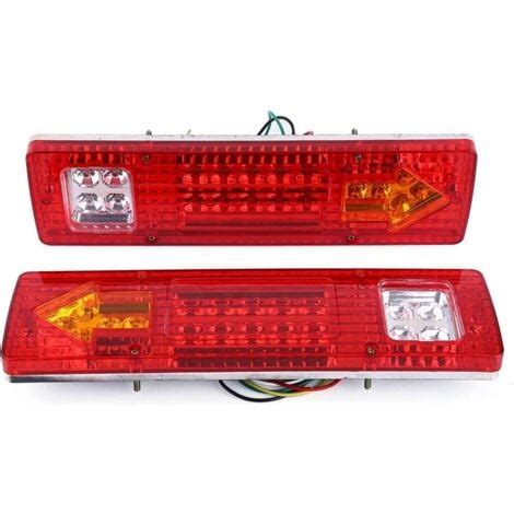 Pour 12 volt rear tail light 2 x 12V 19 LED Feux Arrière Feu De Frein