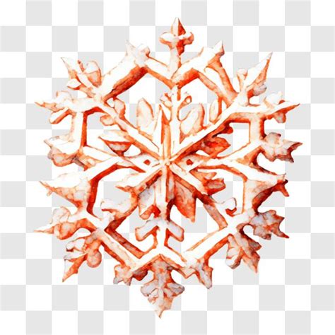 Download Beautiful Orange Snowflake Design Png Online Creative Fabrica