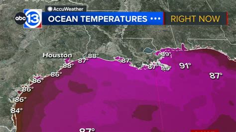 Sea temperatures in the Gulf of Mexico rising as a result of warming ...