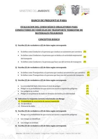 BANCO DE PREGUNTAS Pdf