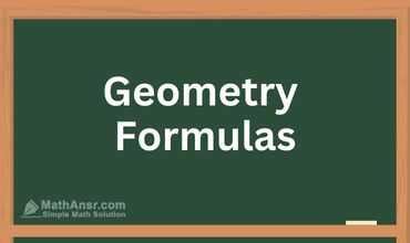 List of Geometry Formulas