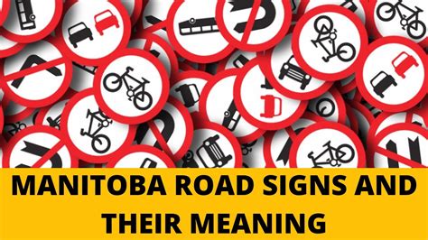 MANITOBA ROAD SIGNS TRAFFIC SIGNS WITH MEANING DRIVING LICENSE TEST