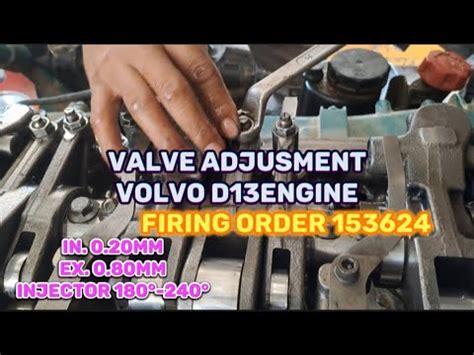 Volvo Model Fmx D Engine Valve Adjustment Etstutorialvlogs