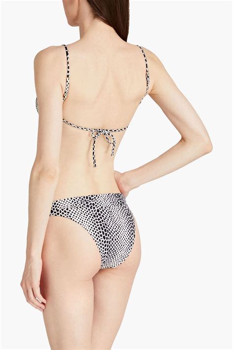 Vix Paula Hermanny Printed Triangle Bikini Top The Outnet