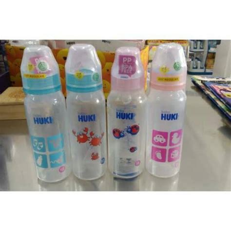 Jual Huki Baby Botol Susu Ml Dot Nipple Silicone Reguler Shopee