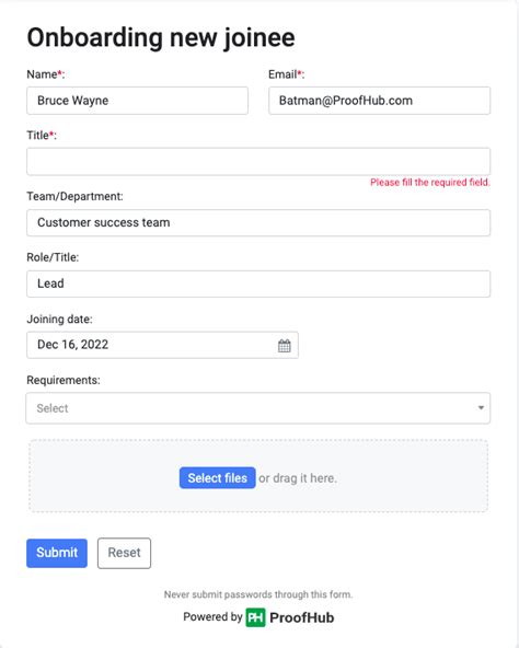 Top Benefits Of Using An Online Form Builder Proofhub