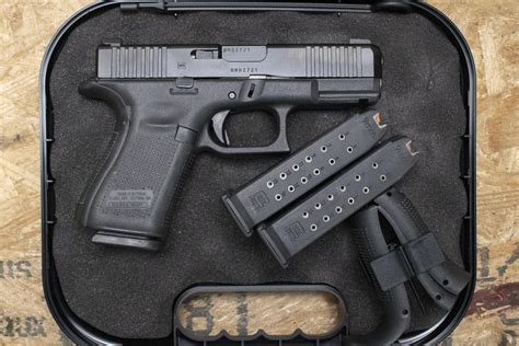 Glock 19 Gen5 9mm Police Trade In Pistol W Ameriglo Sights Three Mags Backstraps Case