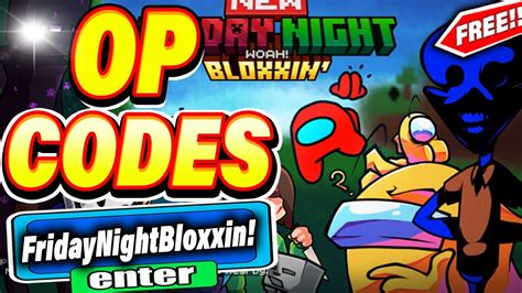 ALL NEW SECRET UPDATE CODES In FRIDAY NIGHT BLOXXIN CODES Roblox