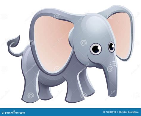 Icono De Elefante Corriendo Estilo De Dibujos Animados Vector De Stock