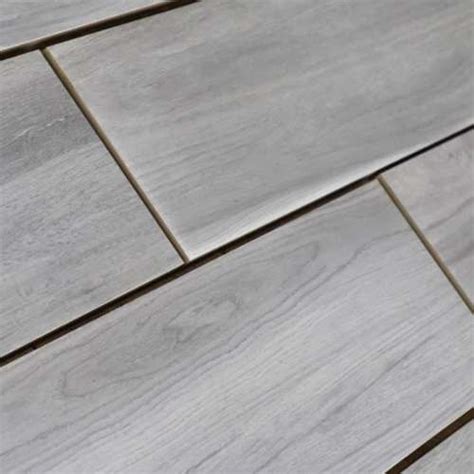 Light Grey Wood Effect Outdoor Porcelain Paving Slabs X Mm