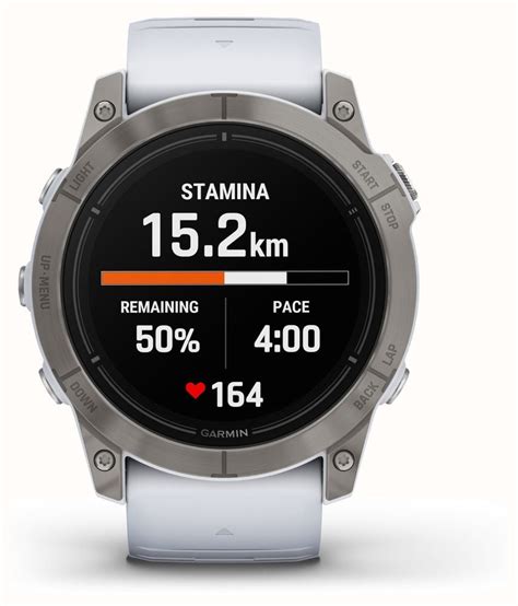 Garmin Epix Pro Gen Mm Sapphire Titanium With Whitestone Band