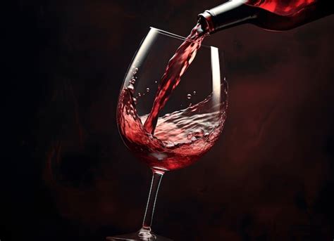 Premium Ai Image Wine Pouring Into A Glass