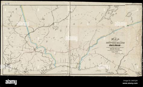 Map of the Boston & Maine Railroad, showing its relative position ...