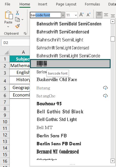 Barcode In Excel - How to Generate/Create? (Examples)