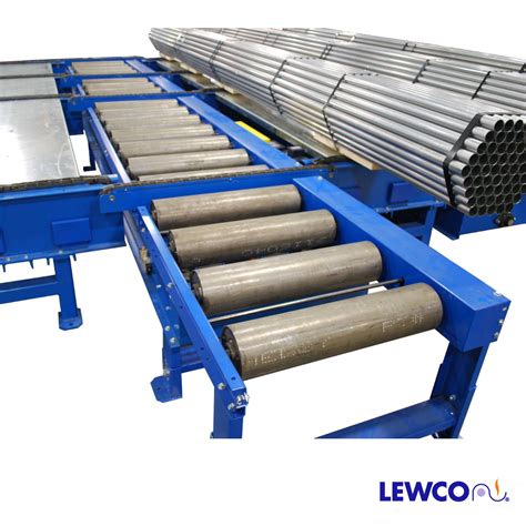 Heavy Duty Chain Roller Conveyor With Pop Up Chain Transfer Lewco