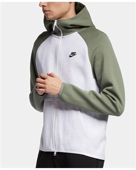 Nike Tech Fleece Color Block Hoodie For Men Lyst