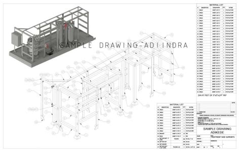 Create shop drawing for fabrication by Adikede