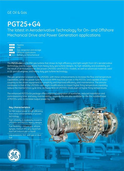 Pgt G Gas Turbine Ge Energy