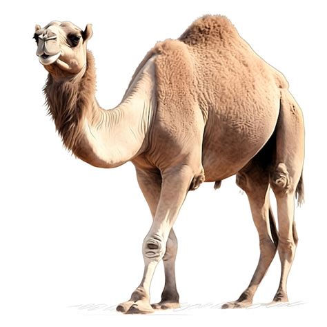 Premium Ai Image A Camel Is Shown With A White Background And The