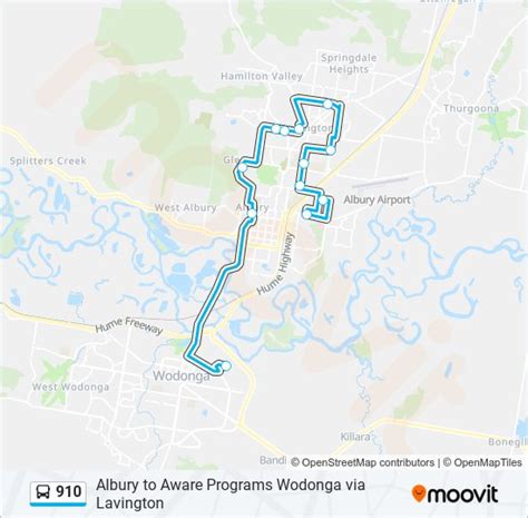 Route Schedules Stops Maps Albury Updated