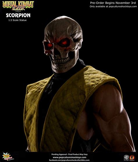 Pop Culture Shock Mortal Kombat II Scorpion Statue Preview - The Toyark ...