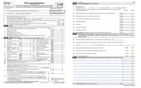 Schedule C Worksheet Amount