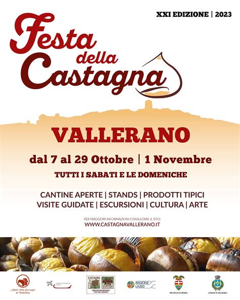 Festa Della Castagna Dop A Vallerano Visitlazio