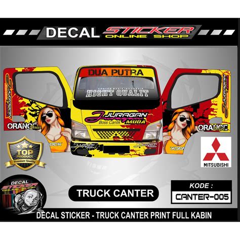 Jual DECAL TRUK KABIN CANTER FULL STICKER Shopee Indonesia