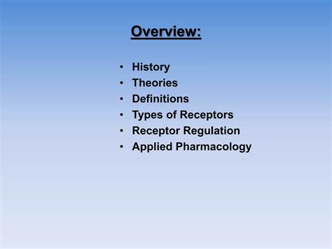 Drug Receptor Interactions PPT