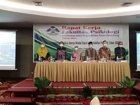 Rapat Kerja Fakultas Psikologi UIN Raden Fatah Palembang Tahun 2021