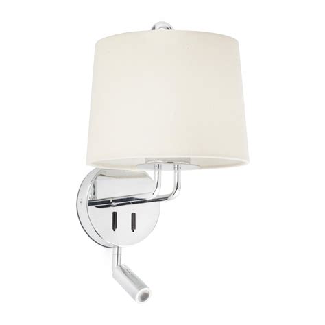 Faro MONTREAL Lampe Applique Avec Lecteur Chrome Beige Veepee