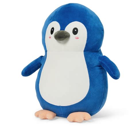 Somersault Penguin 35cm Plush Toy Blue And White Big W