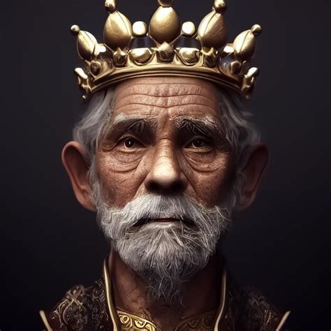 Premium Photo A Man With A Crown On His Head