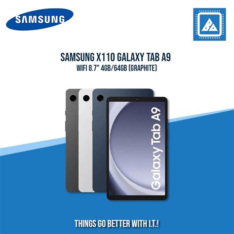 Samsung X110 Galaxy Tab A9 Wifi 87 4gb64gb Graphite Bluearm Computer Store